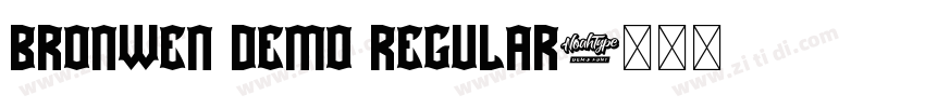 Bronwen DEMO Regular字体转换